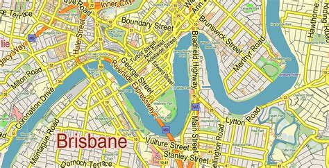 City Map Brisbane Vector Urban Plan Adobe Illustrator - vrogue.co