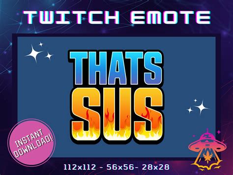 That's SUS Twitch Emote Youtube Emote Discord Emote Community Emote ...