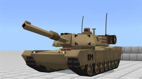 M1A2 Abrams Tank Minecraft PE Addon