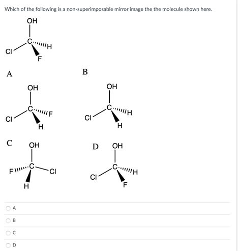 Solved Which of the following is a non-superimposable mirror | Chegg.com