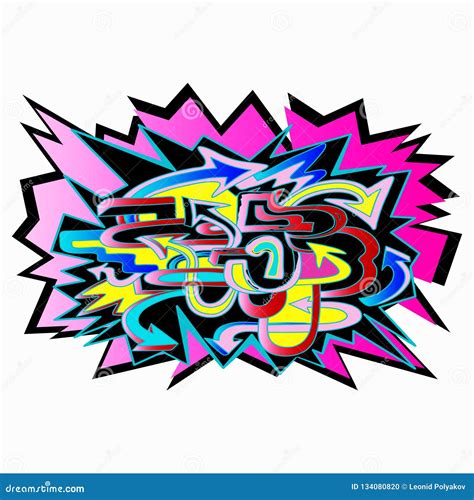 Graffiti Arrows Designs Colored Background Quality Illustration Stock ...