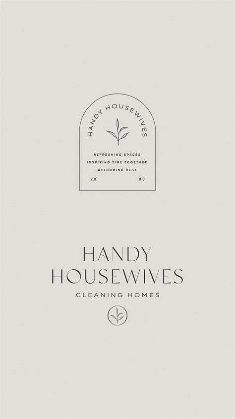 Boho branding inspiration for a cleaning business - Handy Housewives | Organic branding design ...