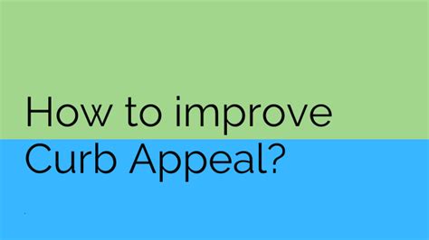 What is curb appeal and how to improve it for business / marketing