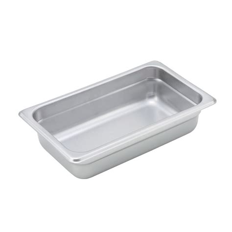 Steam Table Pan, Stainless, Quarter Size (10-5/16 x 6-5/16) x 2-1/2 Steamtable Pans, S/S ...