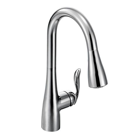 MOEN Arbor Single-Handle Pull-Down Sprayer Kitchen Faucet with Reflex in Chrome-7594C - The Home ...