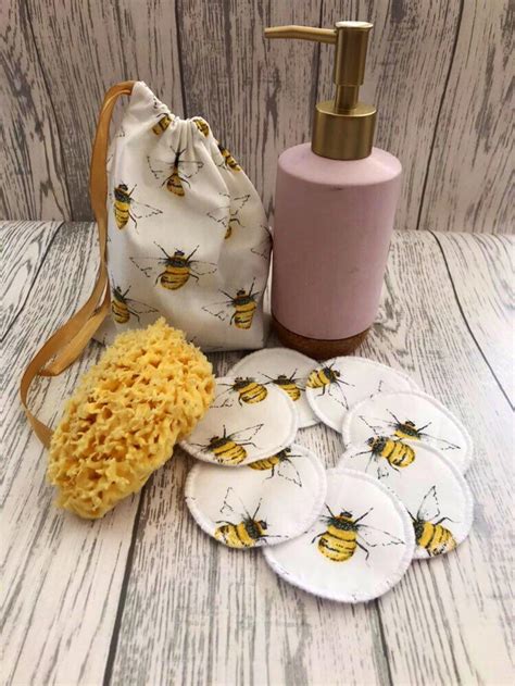 Reusable Face Pads Wash Bag Cotton Rounds Face Wipes Zero - Etsy ...