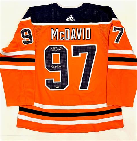 Connor McDavid Autographed Edmonton Oilers Jersey "Go Oilers ...