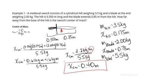 How to Find the Center of Mass of a Single Massive Object in 1 ...