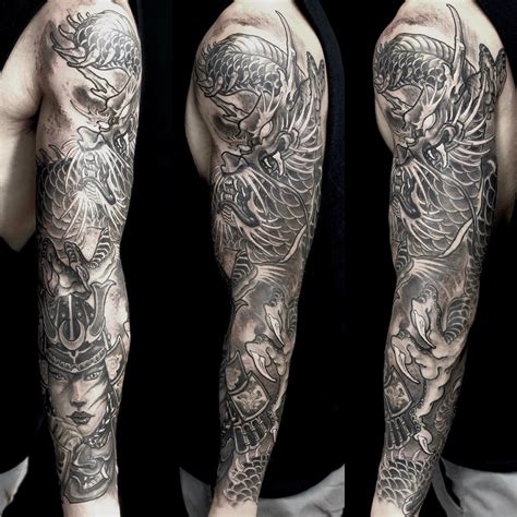 Top 61+ samurai dragon tattoo super hot - in.cdgdbentre