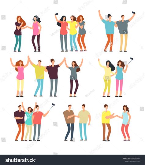 Neighbors Men Women Characters Friends Groups Stock Vector (Royalty Free) 1064362949 | Shutterstock