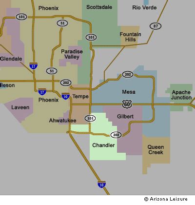 Map Of Scottsdale Az And Surrounding Areas