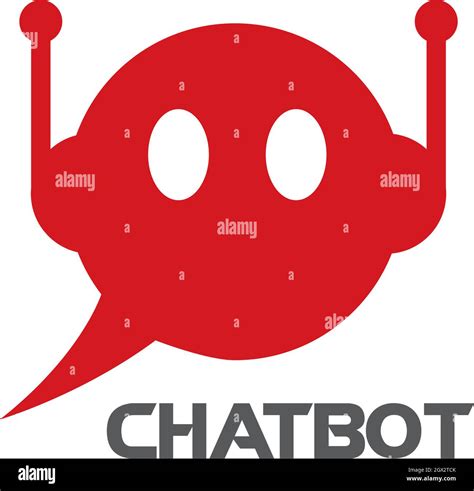 chatbot logo vector template Stock Vector Image & Art - Alamy