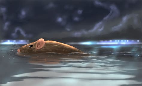 ArtStation - Mouse swimming in water