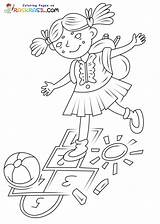Hopscotch Coloring Pages Printable For Free Download sketch template