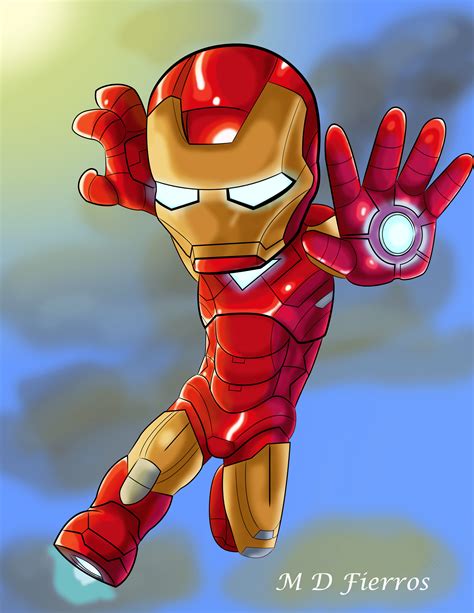 Iron Man Cartoon Wallpapers - Wallpaper Cave