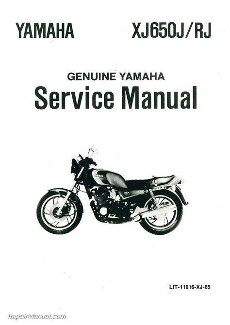 1982 Yamaha XJ650R Seca Motorcycle Service Manual