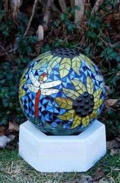 54 Mosaics - gazing balls ideas | mosaic art, mosaic garden, bowling ...