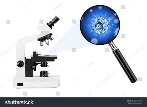 Modern Laboratory Microscope Explore Bacterias Viruses Stock Illustration 588640973 | Shutterstock