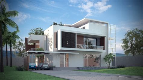 Luxury Contemporary House 3D Model