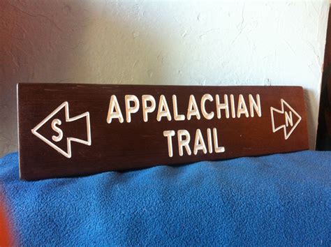 Hand-carved Appalachian Trail Sign North/south | Etsy