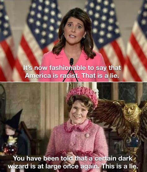 Nikki Haley channeling Dolores Umbridge : HarryPotterMemes