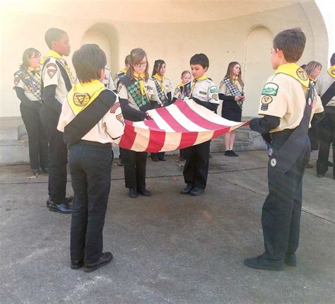 Parkersburg Pathfinder Club holds flag retirement ceremony | News, Sports, Jobs - News and Sentinel