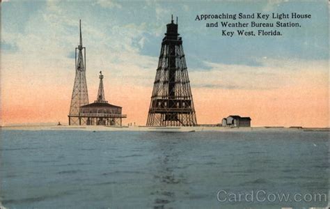 Approaching Sand Key Lighthouse and Weather Bureau Station Key West, FL