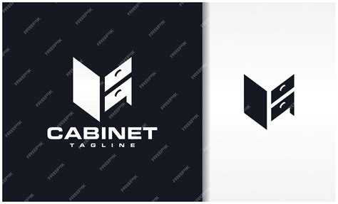 Premium Vector | Cabinet logo vector