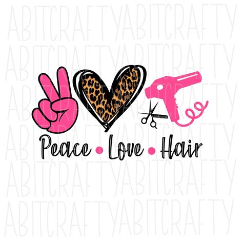 Peace Love Hair svg png sublimation digital download | Etsy in 2021 | Peace and love, Hair svg ...