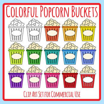 Popcorn bucket isolated on white Royalty Free Vector Image - Clip Art ...