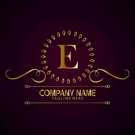 Premium Vector | Luxury brand letter e logo with crown