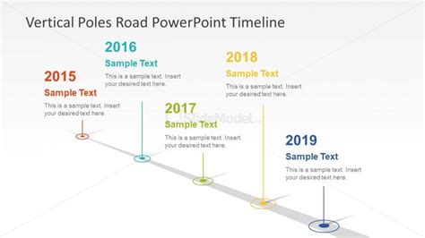 Vertical Poles PowerPoint Timeline - SlideModel