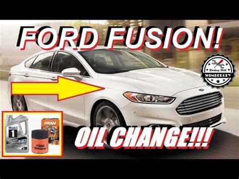 How To Change the Oil 2013-2020 Ford Fusion 1.5L Turbo Filter Replacement EcoBoost & Oil Life ...