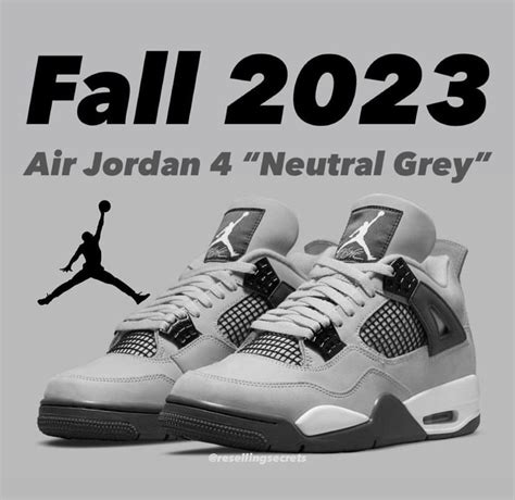 air jordan 4s fall 2023 neutral grey | Swag shoes, Jordan shoes retro, Cute nike shoes