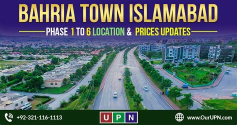 Bahria Town Islamabad Phase 1 to 6 – Location & Prices Updates