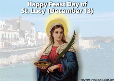 Catholicism for Everyone: Happy Feast Day of St. Lucy in the Catholic ...