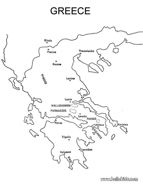 Greece Map Drawing at GetDrawings | Free download