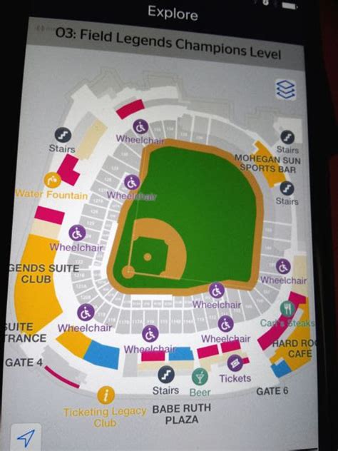 Yankee Stadium Food Map | Living Room Design 2020