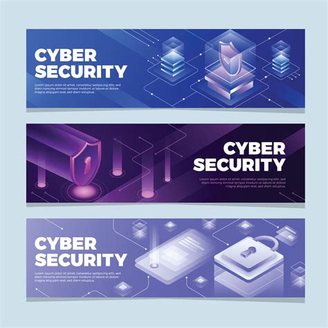 Cyber Security Banner Vector Art, Icons, and Graphics for Free Download