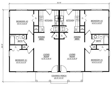 Amazing Small Duplex Home Plans - New Home Plans Design