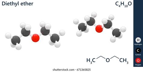 Structural Chemical Formula Molecular Structure Diethyl Stock Illustration 671365825 | Shutterstock