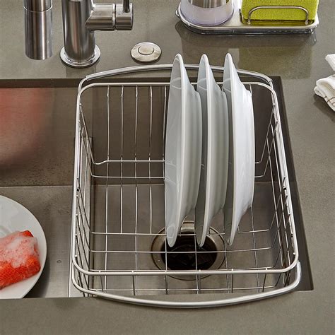 in sink dish rack