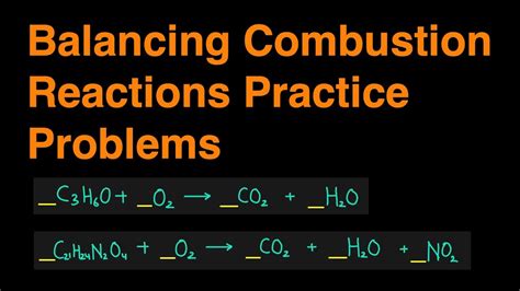 Balancing Combustion Reactions Trick