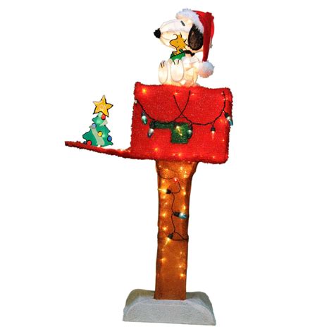 Peanuts 48" Light Up Animated Snoopy Mailbox Christmas Decoration | Shop Your Way: Online ...