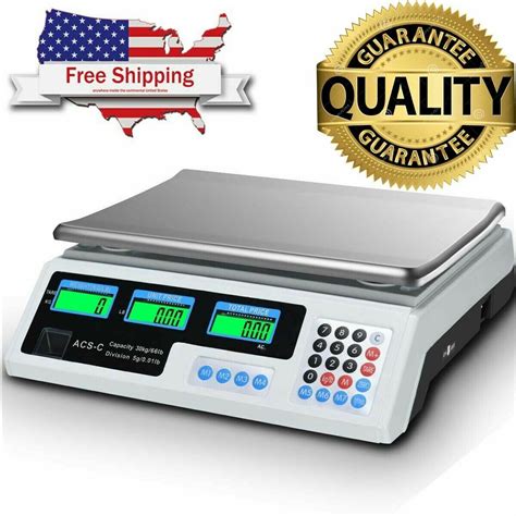 66Lbs Digital Weight Scale Price Computing Retail Food Meat Scales ...