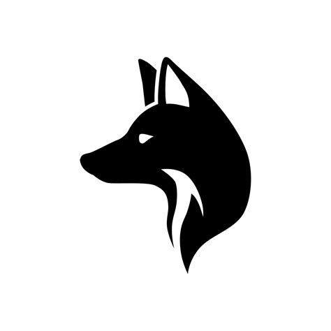 black fox head vector logo 24444710 Vector Art at Vecteezy