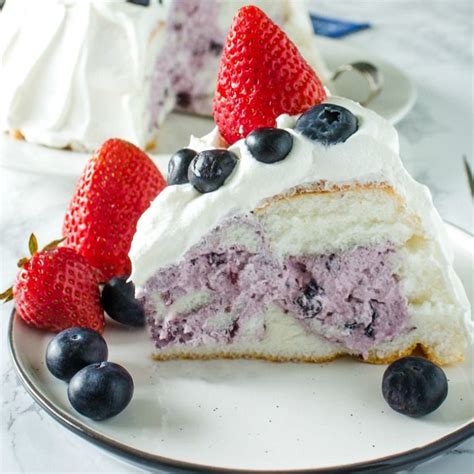 Easy Celebration Stuffed Angel Food Cake – Must Love Home | Recipe | Angel food, Angel food cake ...