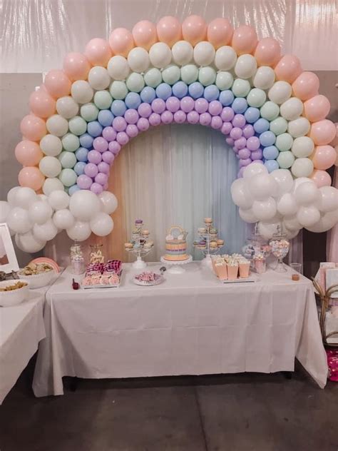 Rainbow Party | Rainbow balloons, Rainbow, Balloons