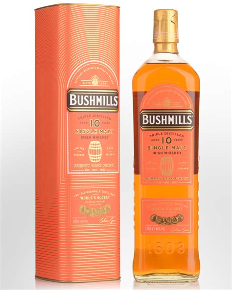 Bushmills 10 Year Old Sherry Cask Finish Single Malt Irish Whiskey ...