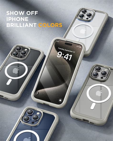 iPhone 15 Pro - Grey Titanium : Cases Villa 360° Protection Case 9H Te